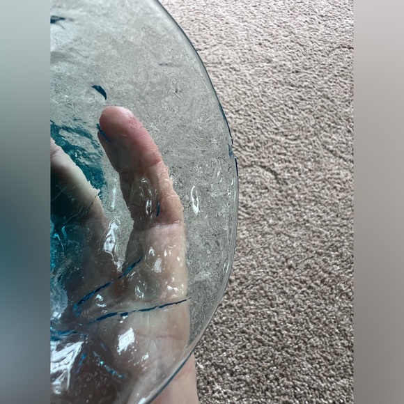 Seneca Glass Company Morgantown Peacock Blue RARE Set of 10 Plates + 10 Glasses - Picture 9 of 9